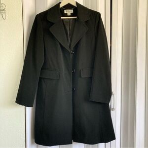 PRESTON & YORK Women’s Black Trench Coat M